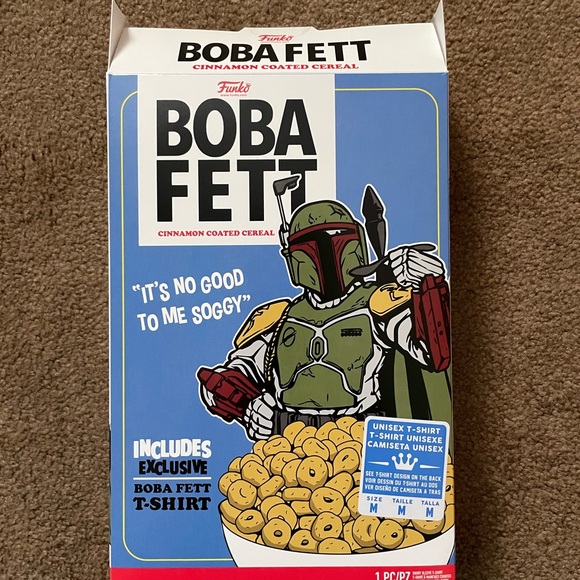 Funko x Star Wars Boba Fett Cinnamon Coated Cereal Shirt BOX ONLY (JUST THE BOX) - Picture 5 of 10